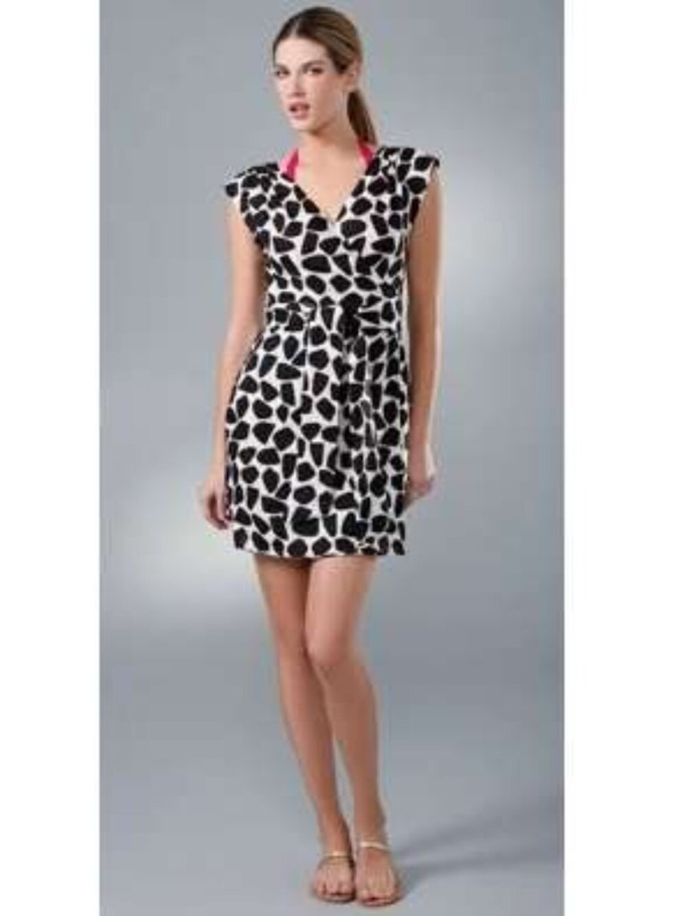 DIANE von FURSTENBERG MAIA STONES WHITE SWIM COVER-UP DRESS - Size Medium